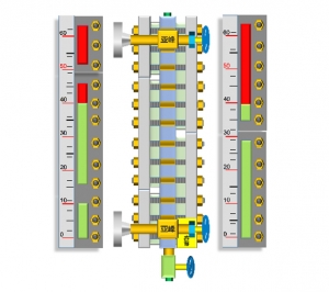 整体无盲区玻璃板液位计